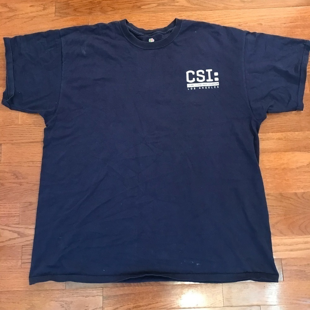 CSI TV SHOW NAVY SHIRT 2XL